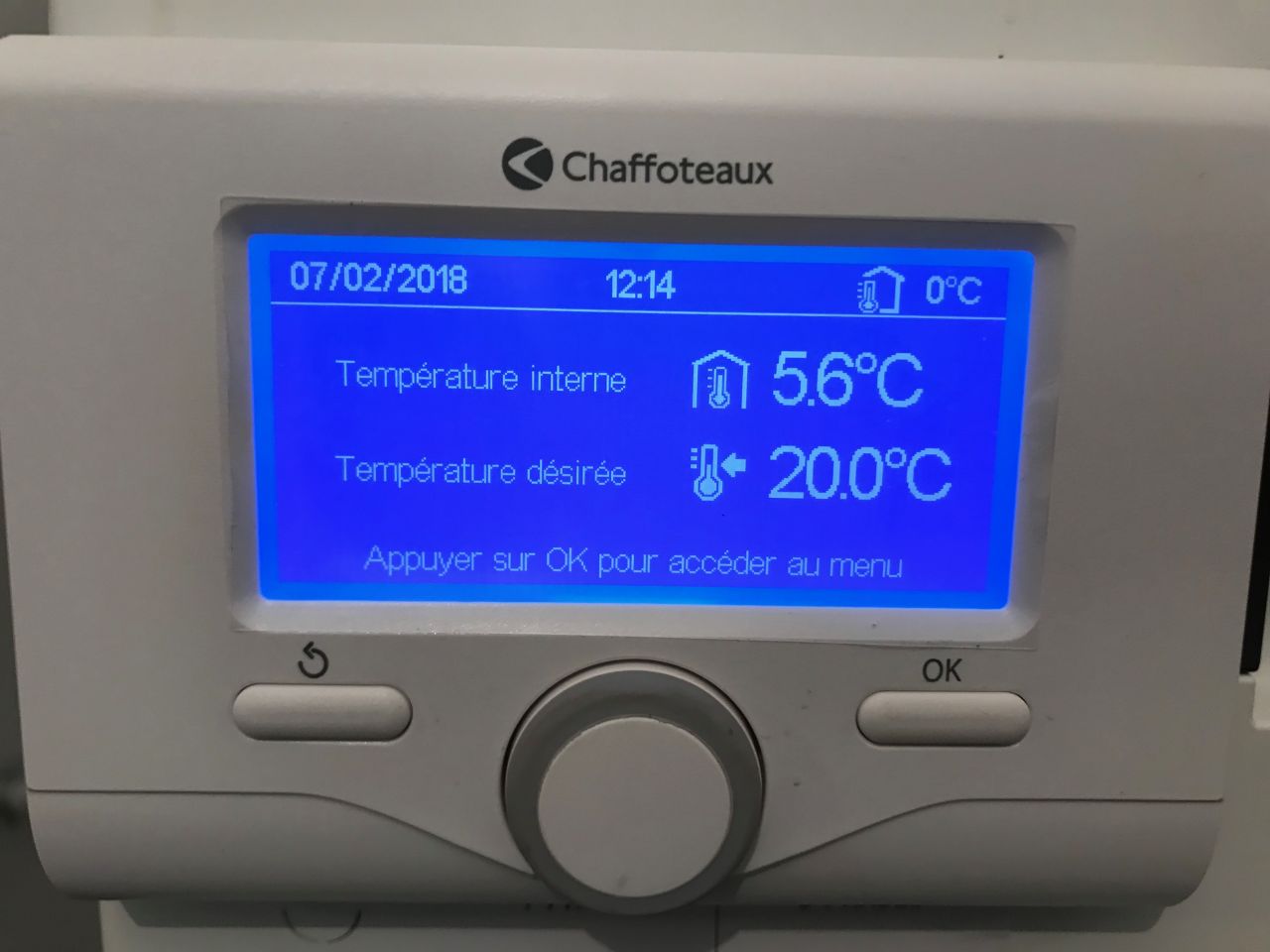 Mise en chauffe de la PAC