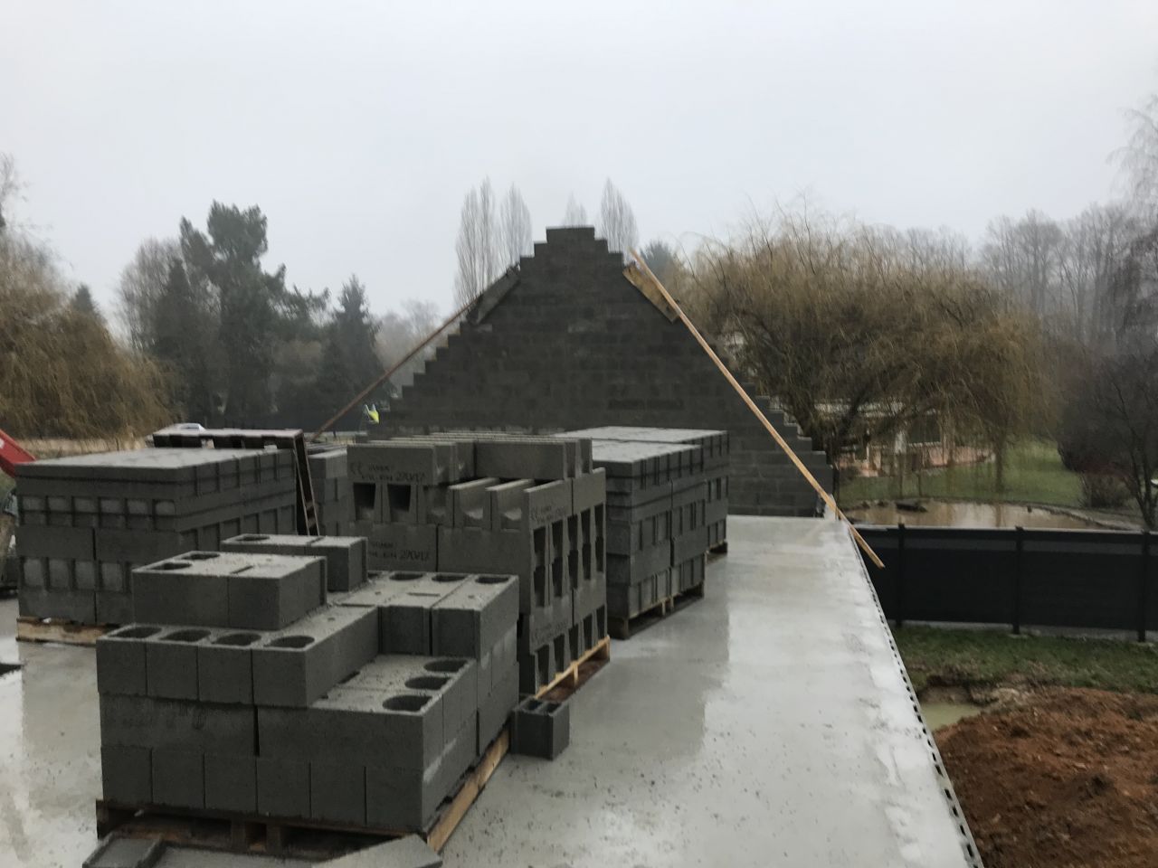 Pignon du garage
