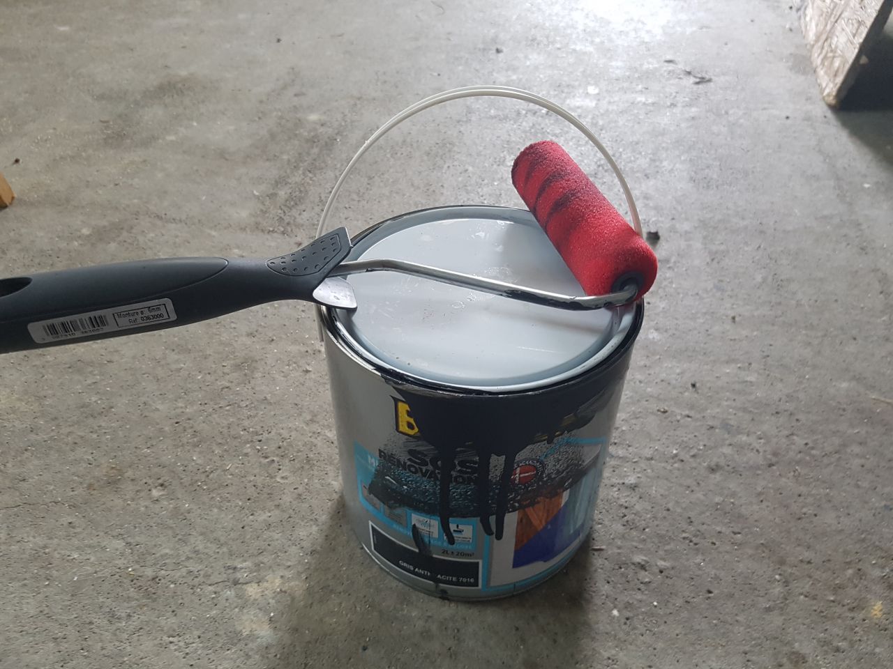 Peinture pvc et alu gris anthracite
