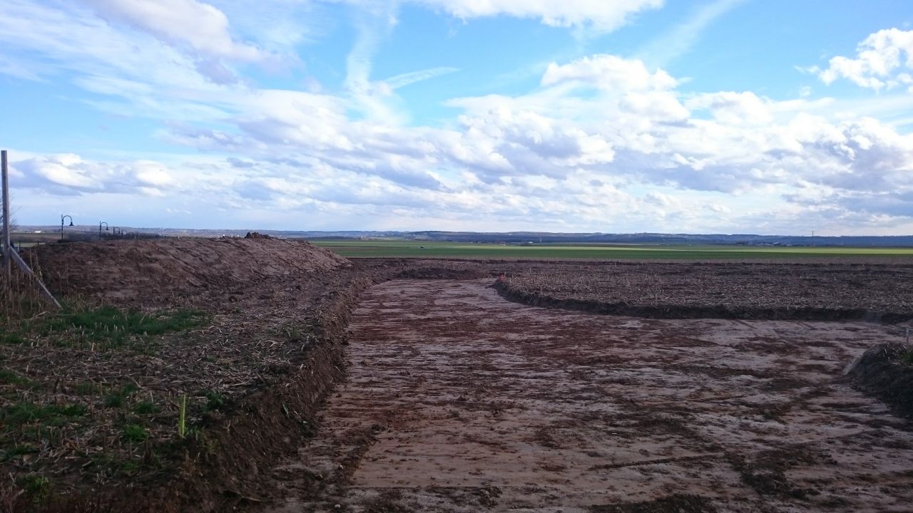 Travaux du lotissement.