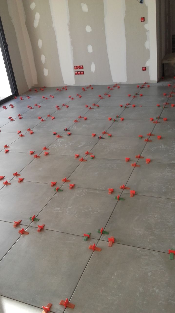 Pose carrelage pièce de vie