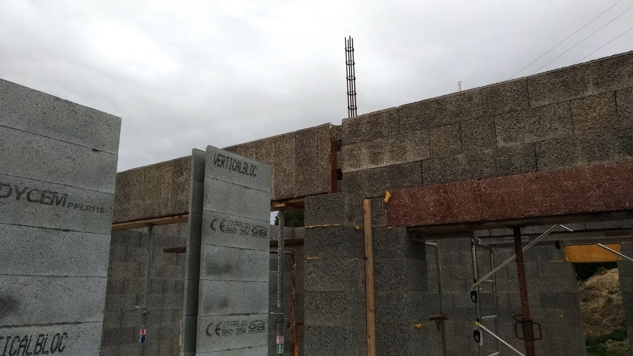 mur capteur en vertical bloc