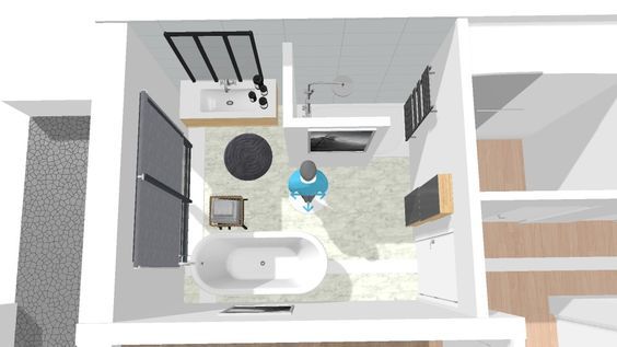 plan 3d salle de bain