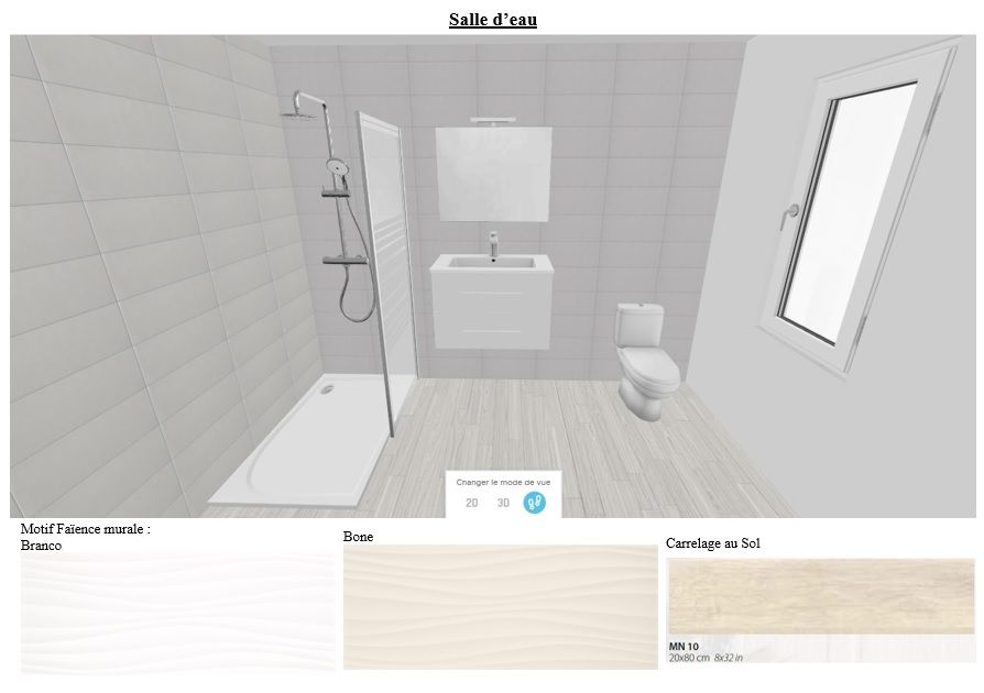 Carrelage et Faïences Salle d'Eau (à colorier)