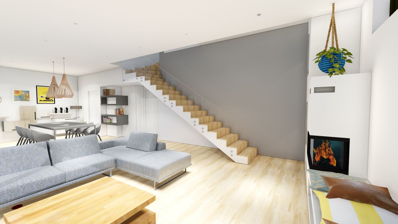 Rendu 3D de l?escalier