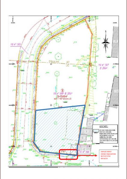 PLAN AVEC ZONE IMPLANTATION OBLIGATOIRE