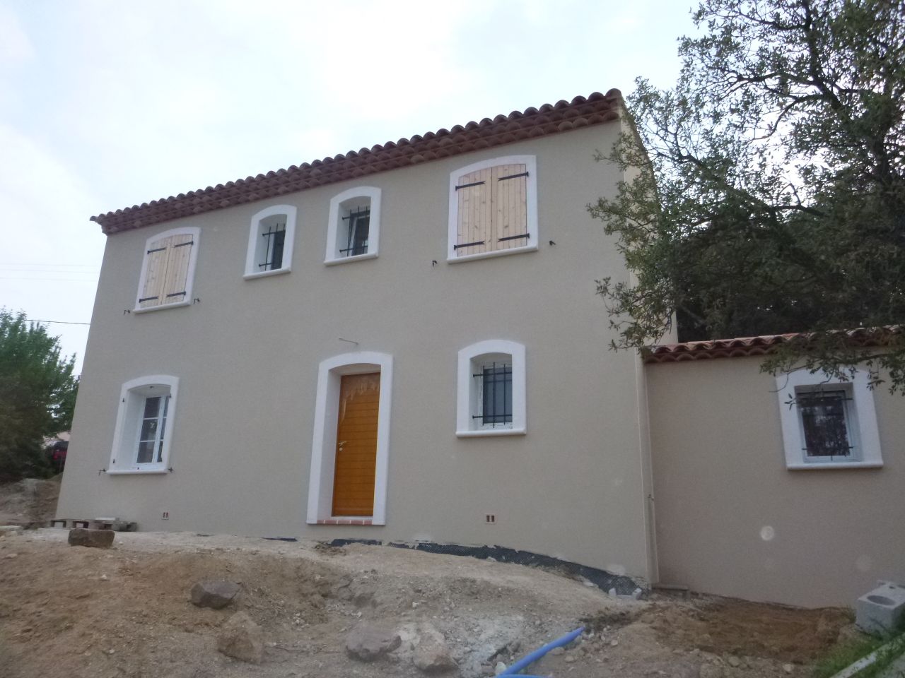 finalisation de la façade coté nord