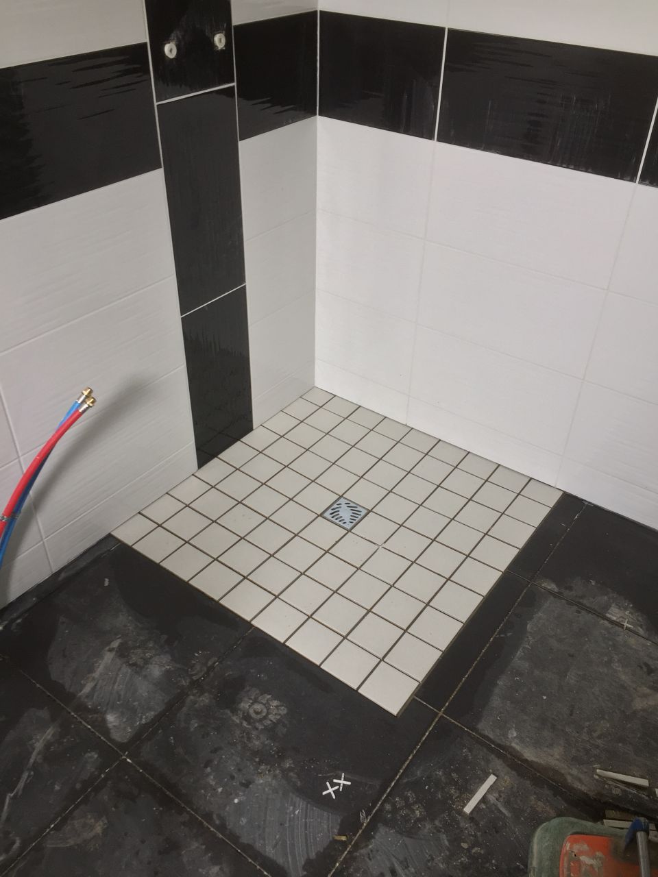 Douche à l'italienne
