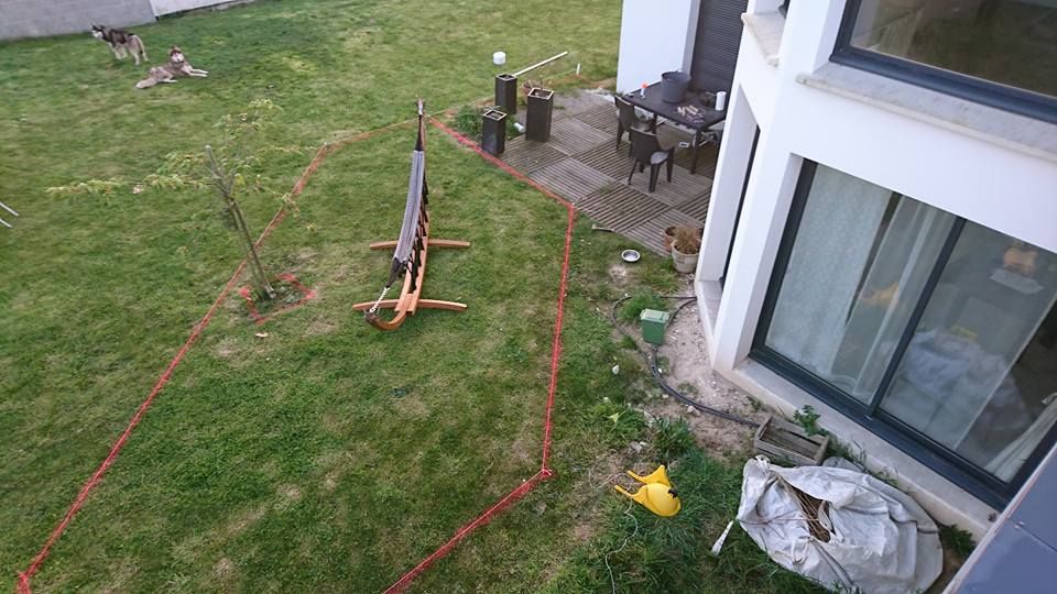 délimitation de la terrasse