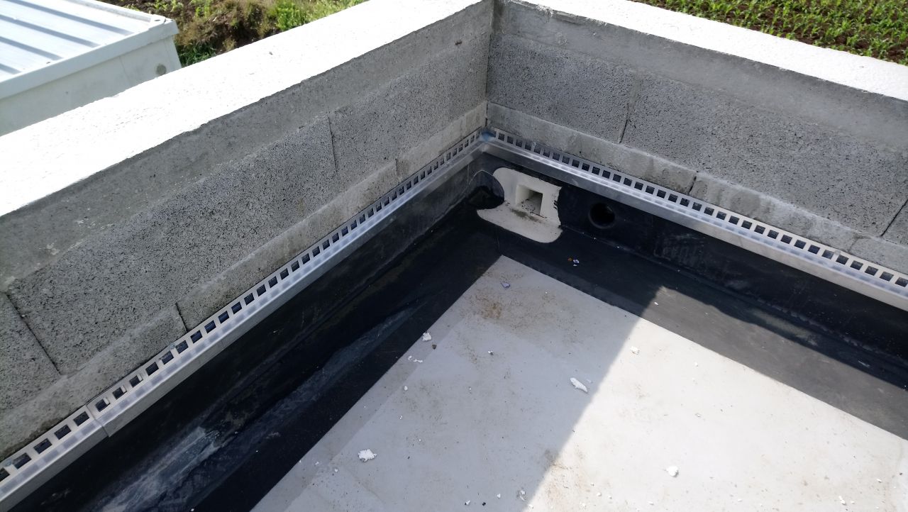 membrane côté toit terrasse accessible