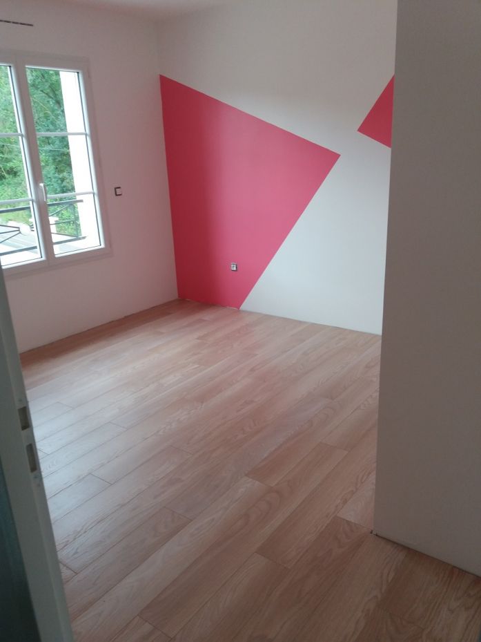 Pose du parquet dans la 1ère chambre