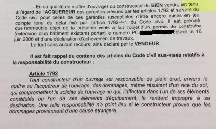 Mention faisant apparatre le N de PC et une dclaration de fin d'achvement de travaux... Or, la dclaration n'a jamais t dpose en mairie!!!