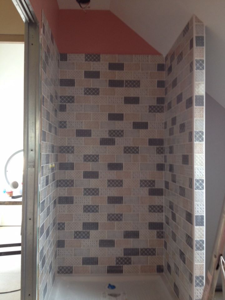 carrelage douche étage