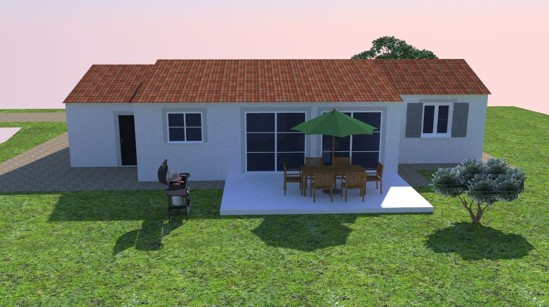 Vue 3D Sketchup - arrire