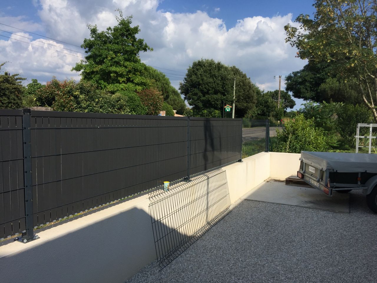 cloture sur muret