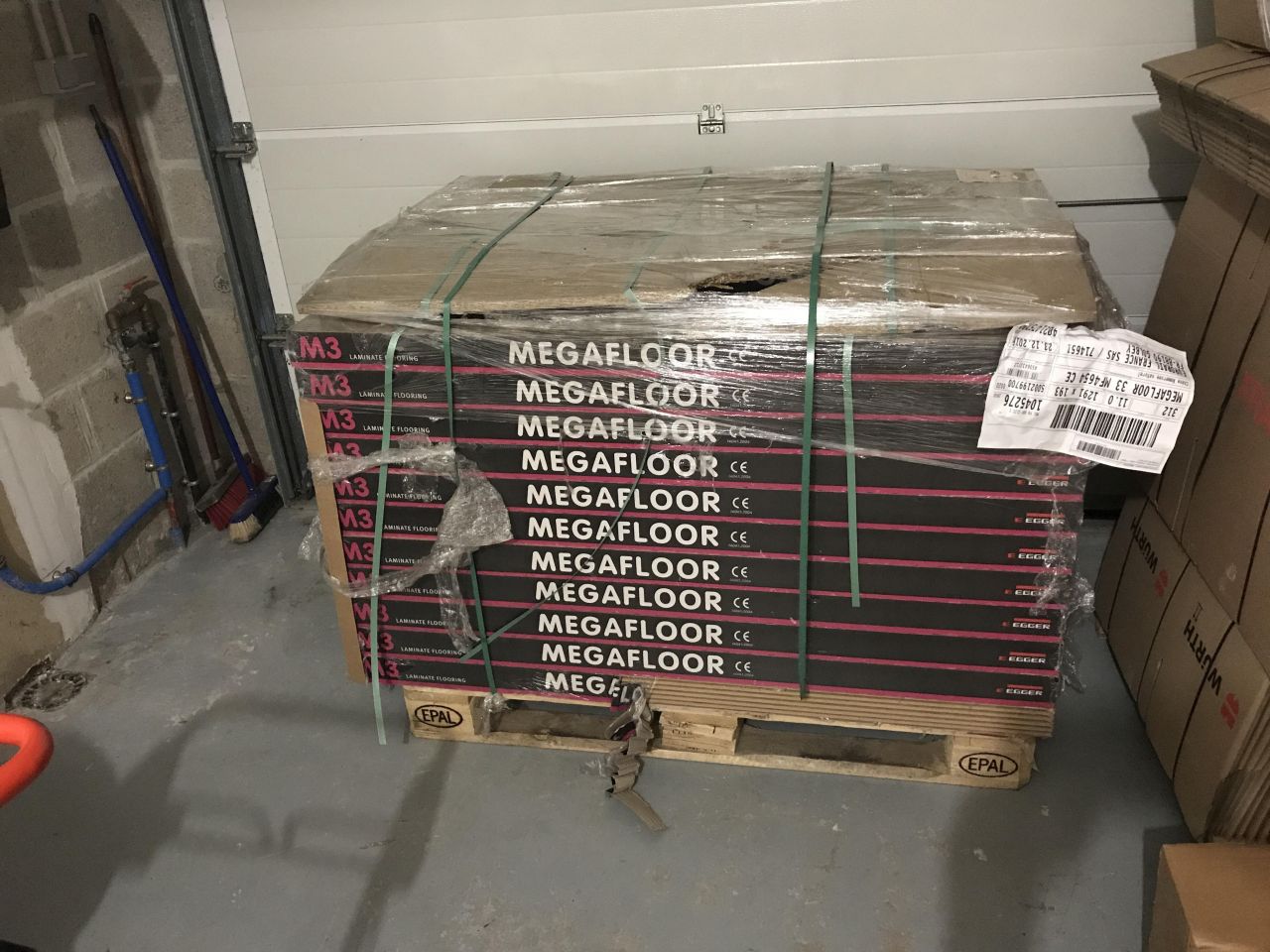 Futur parquet de l'étage.
