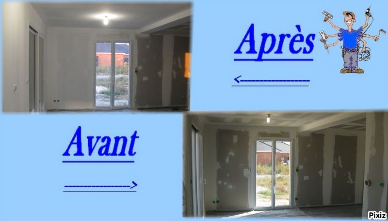 Salle à manger (avant/après) - couche d'impression