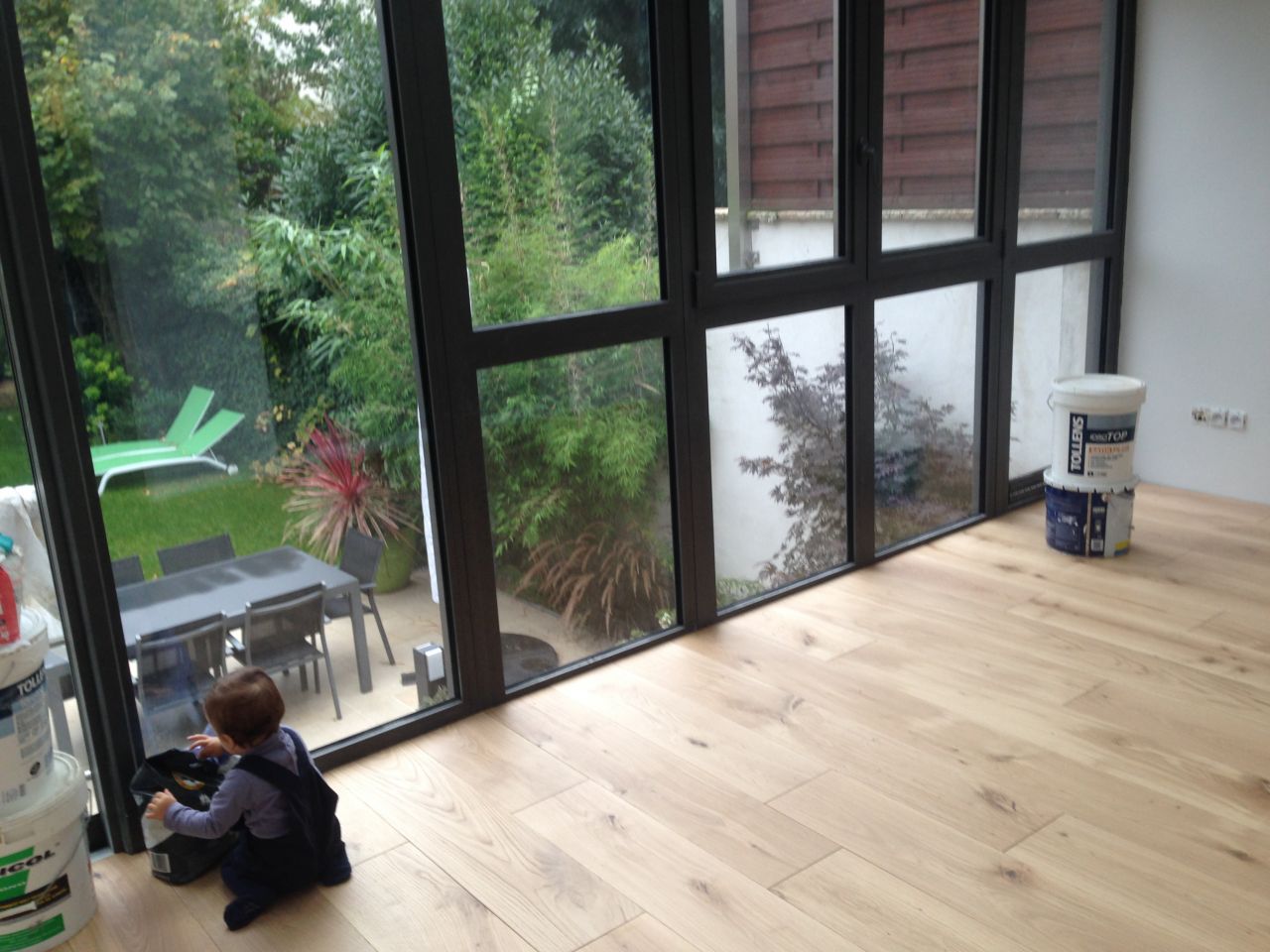 avec le parquet posé