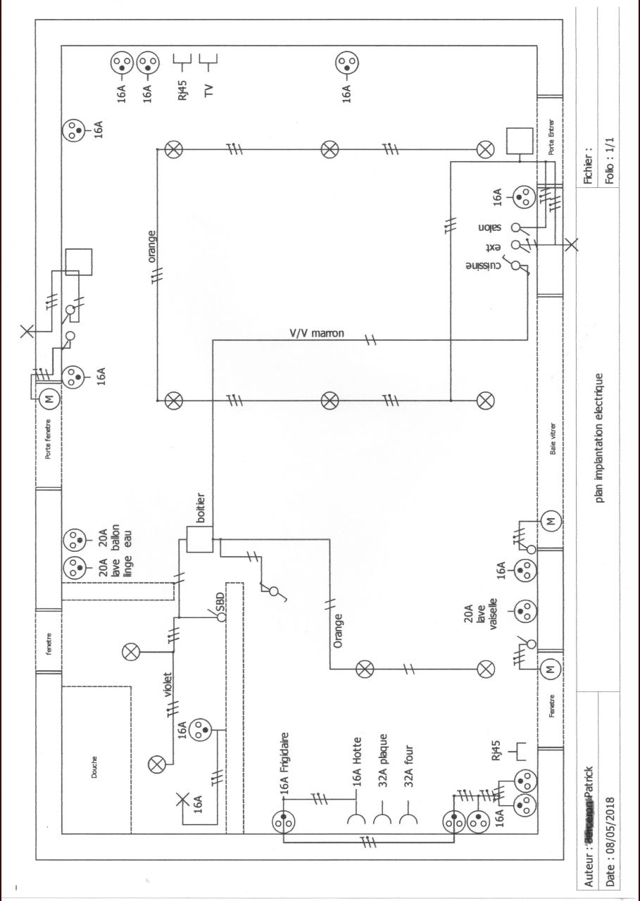 et voici le plan de la maison