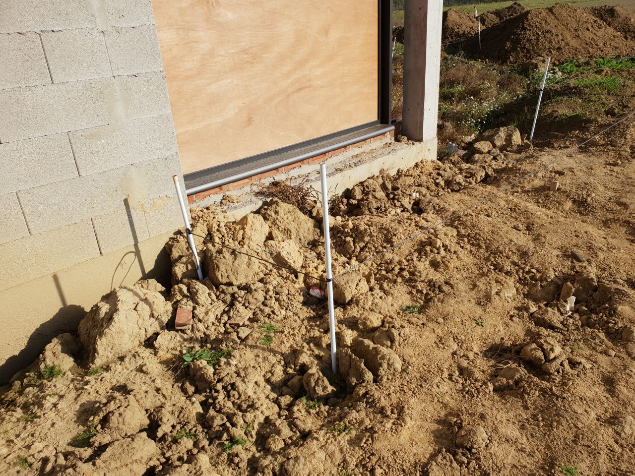 Emplacement de la future terrasse