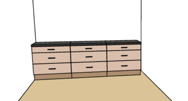 idée d'aménagement de tiroirs dans la chambre parentale