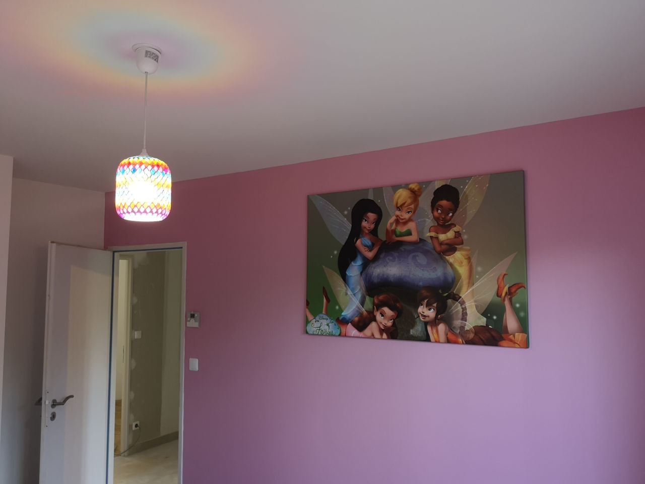 Pose du tableau de la fifille
