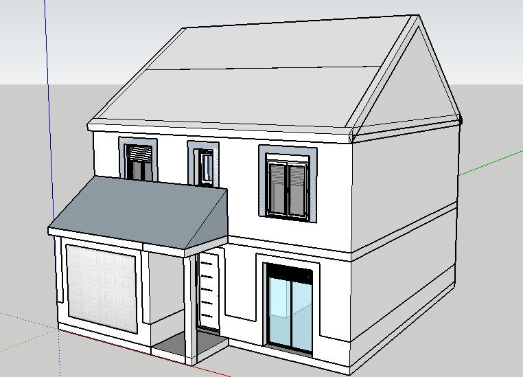 premiers tests sur sketchup