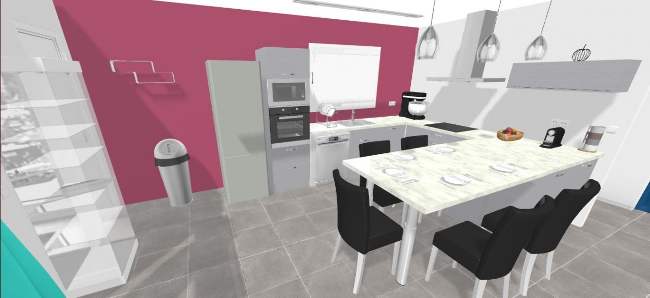 Mur de la cuisine 1 (Projection HBM)