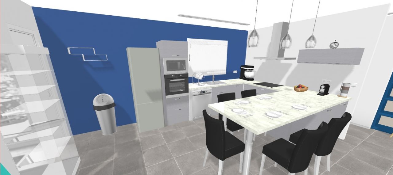Mur de la cuisine 2 (Projection HBM)