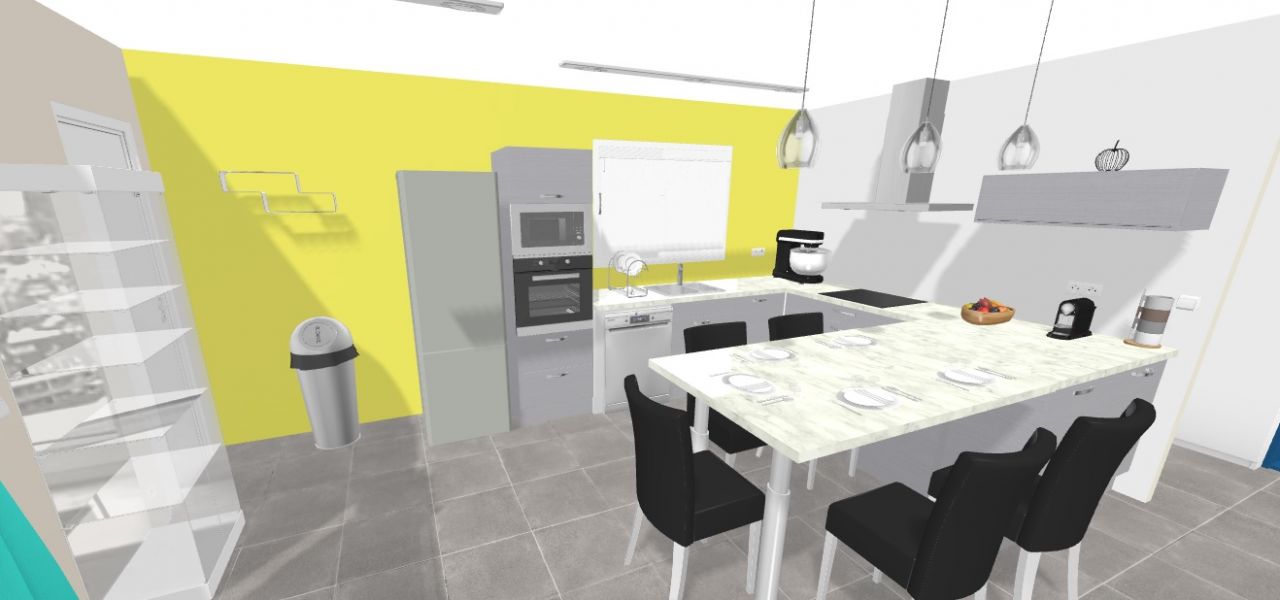 Mur de la cuisine 3 (Projection HBM)