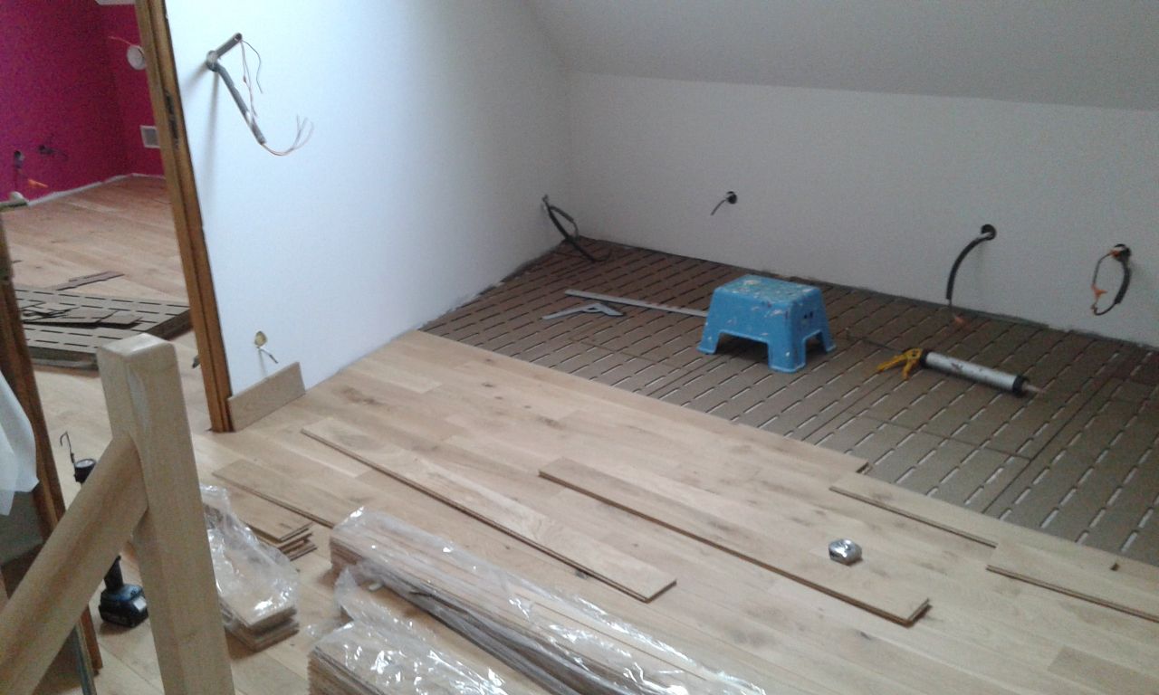 Pose du parquet