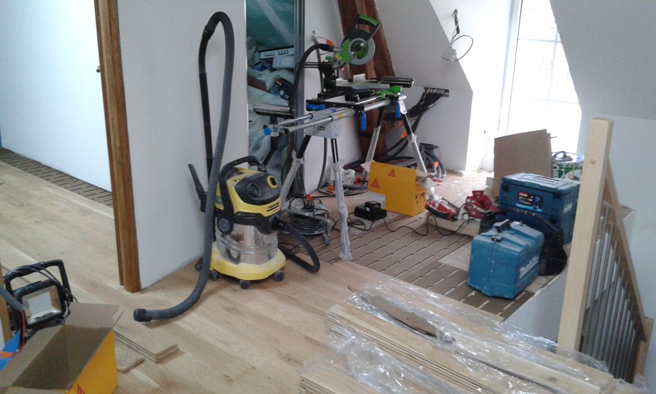 Pose du parquet