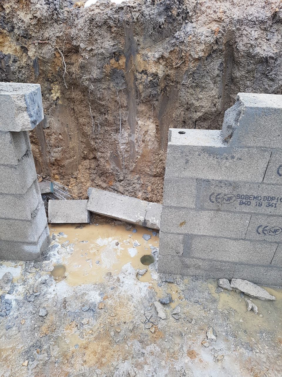 3 carottages pour Test béton
