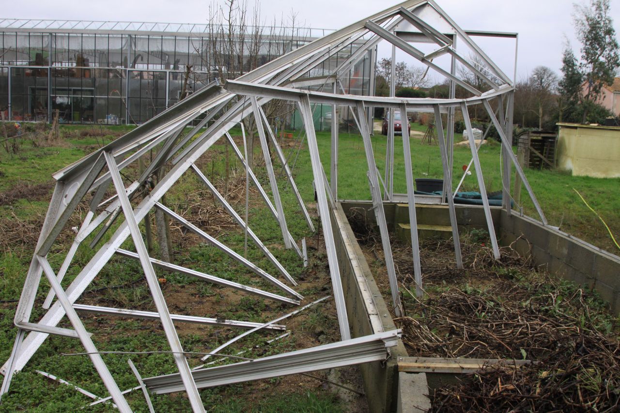 Dégâts visibles de la tempête du 29 janvier 2019