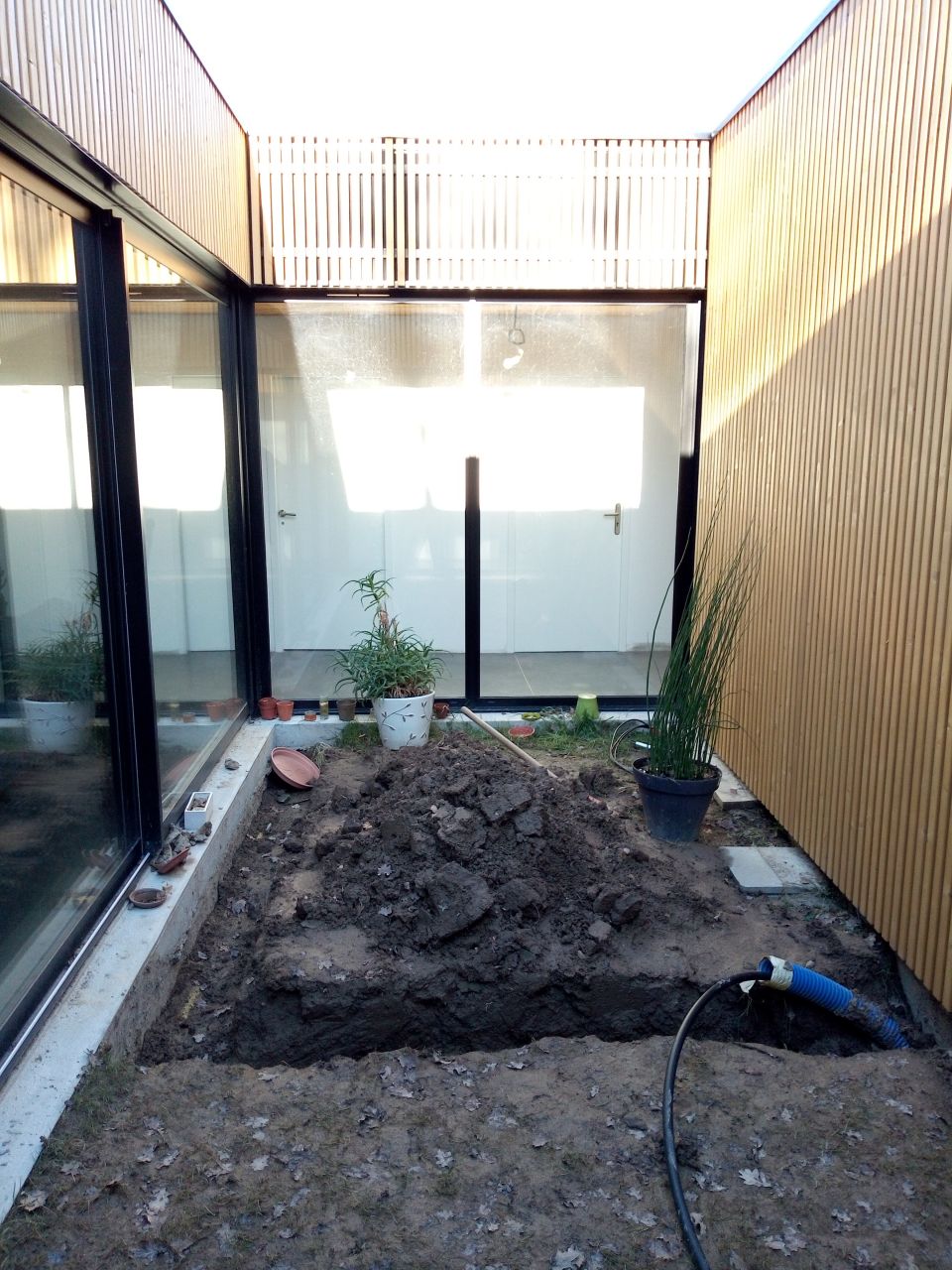 Bardage patio terminé