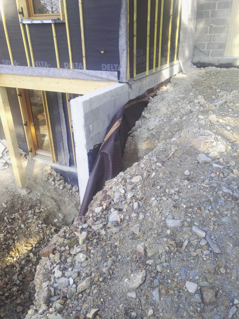 Vers le garage