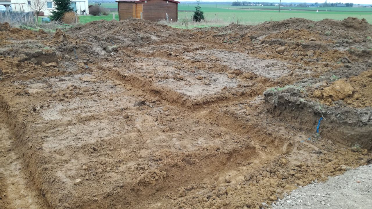 Terrassement et emplacement des fondations dfinis