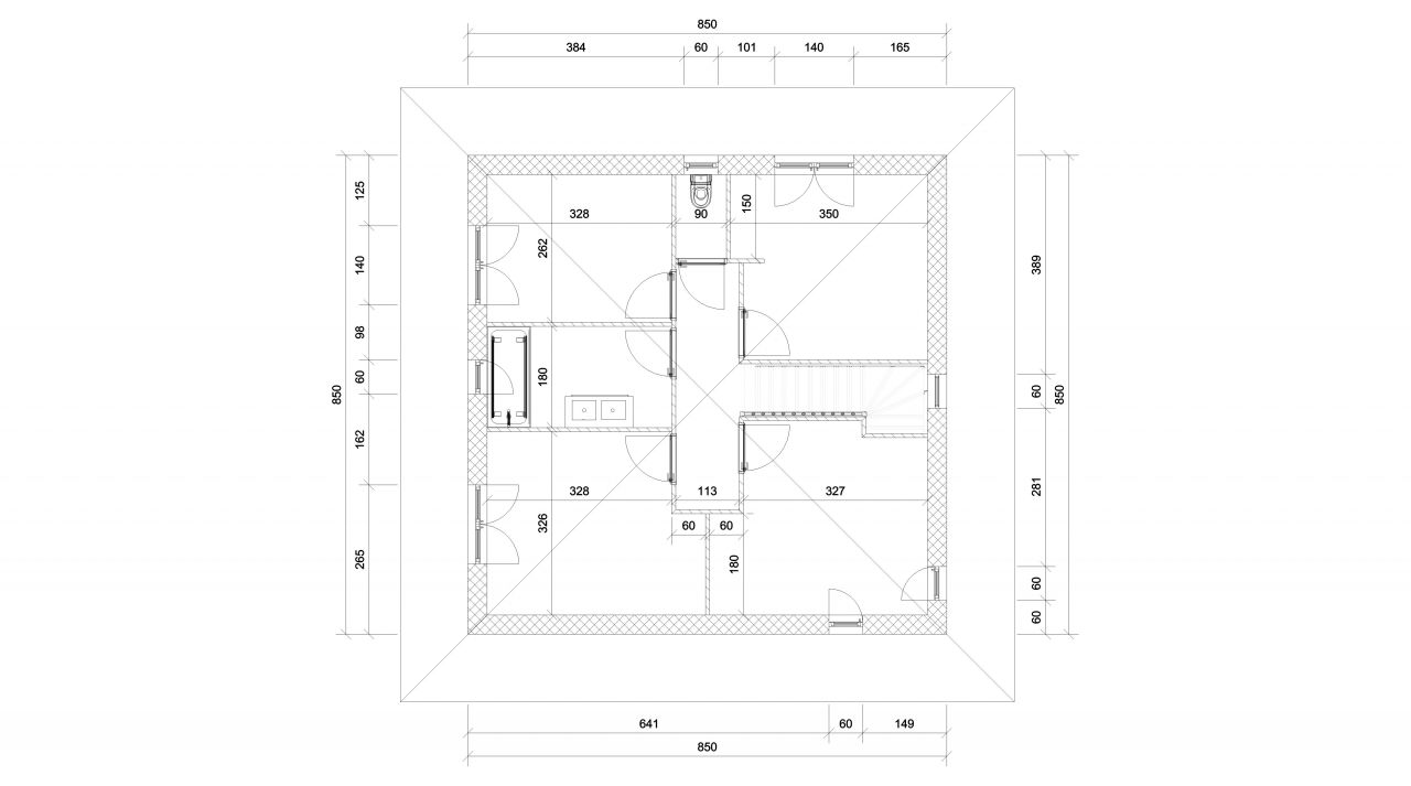 Plan tage / espace nuit