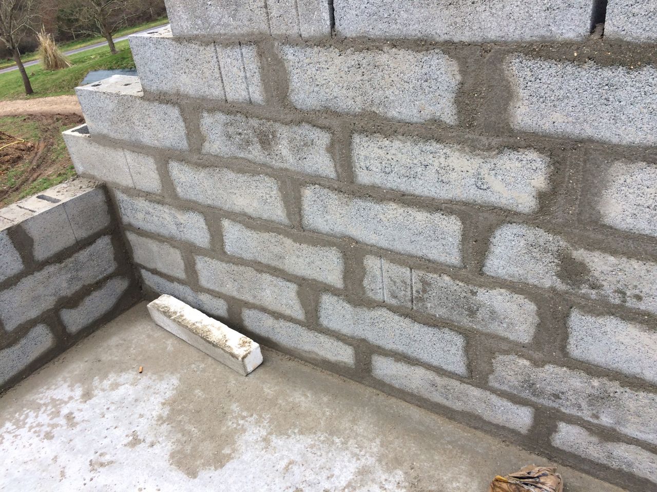Élévation des murs de l'étage