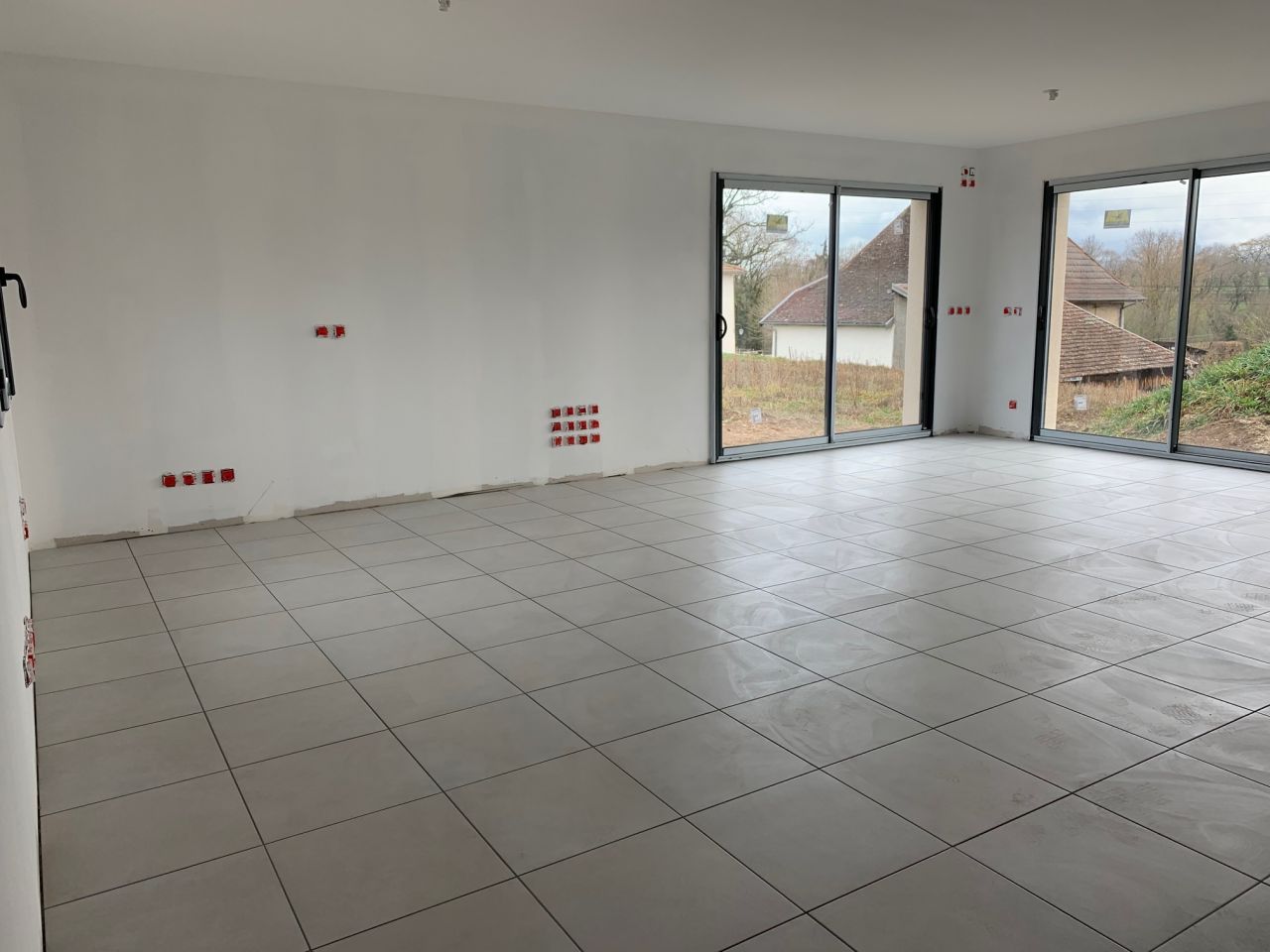 Le carrelage du rdc