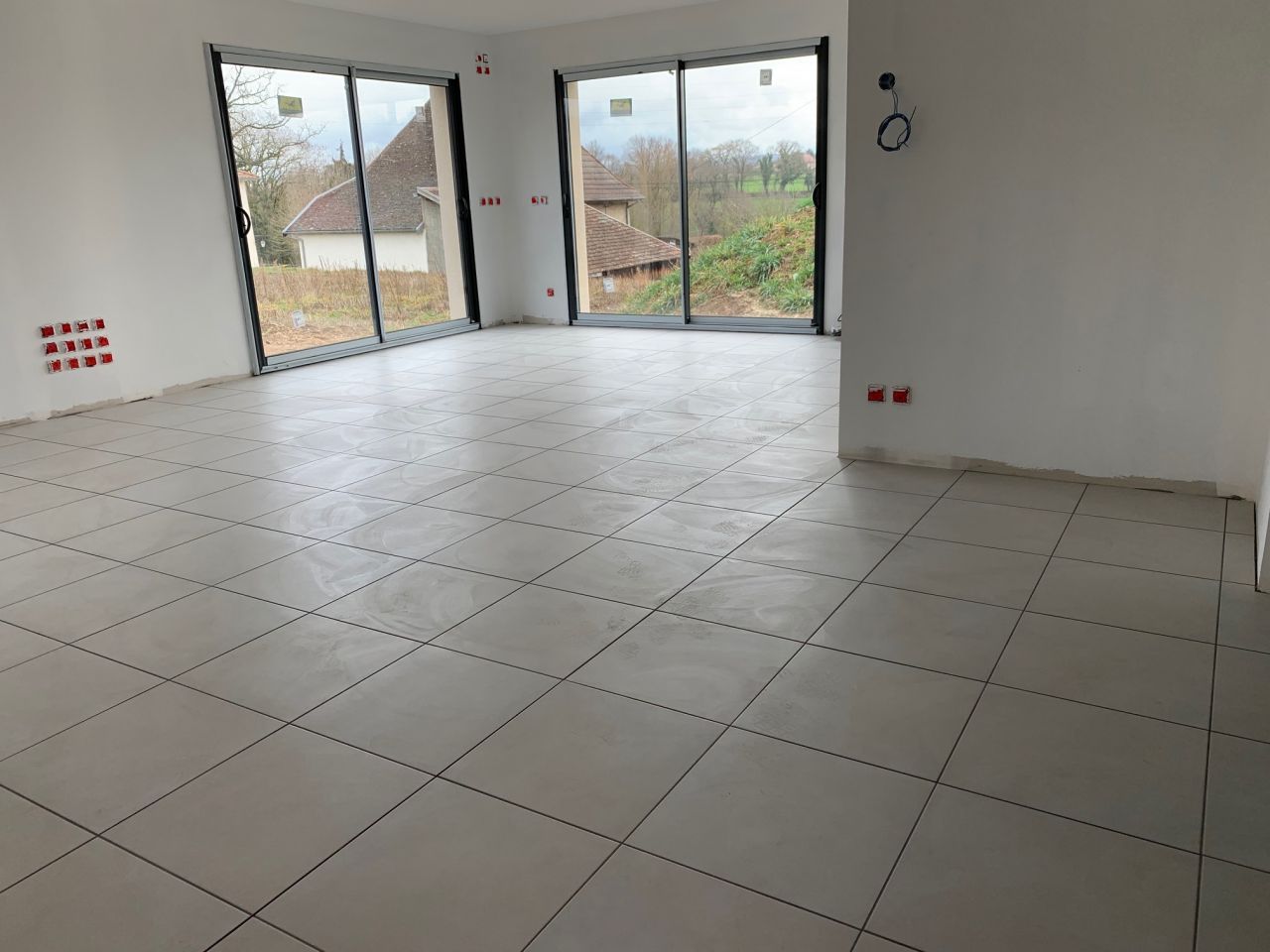Le carrelage du rdc