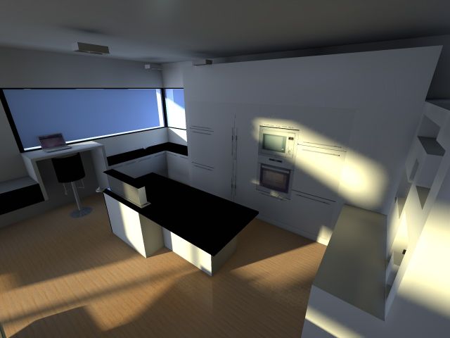 vue de la nouvelle cuisine!