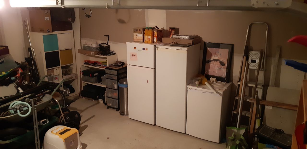 Début d'aménagement du garage