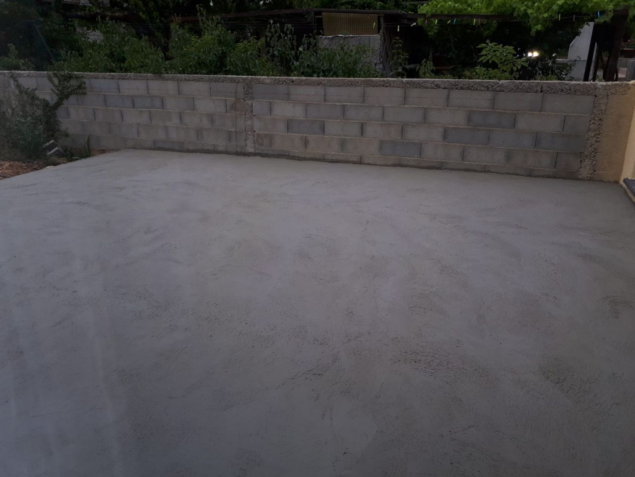 Terrasse coulée 