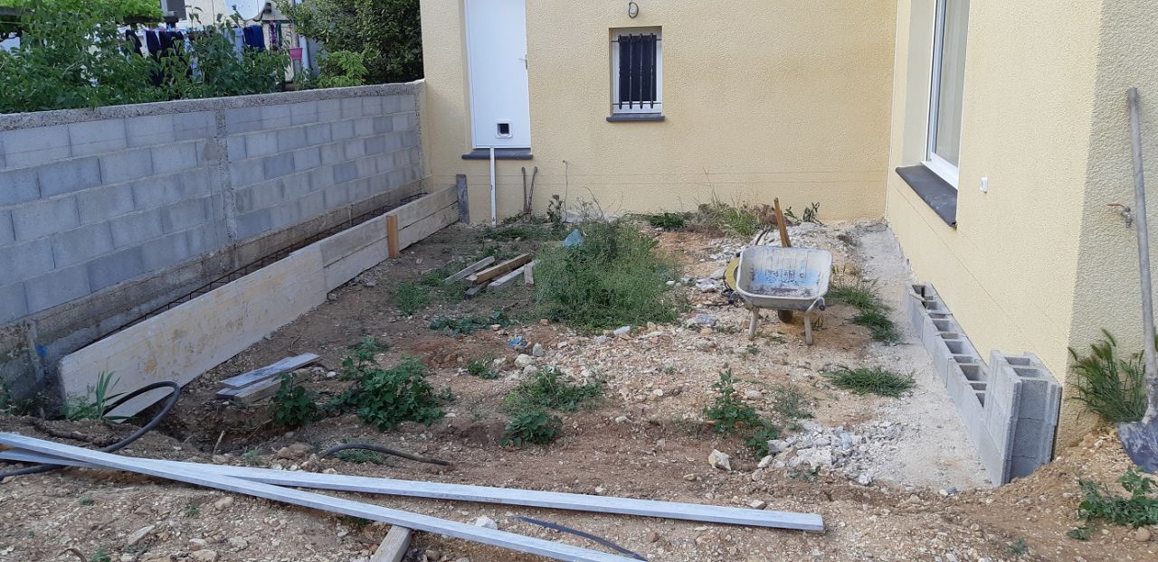 Terrasse en cours (Semaine 1)