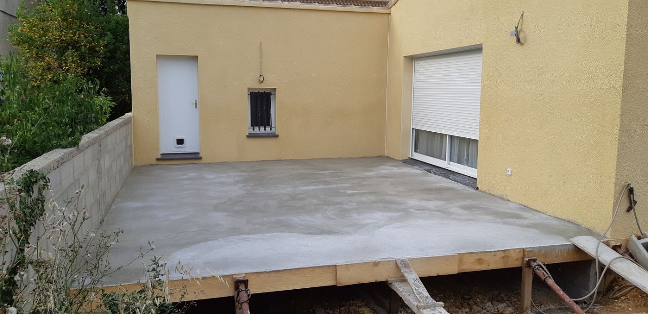 Terrasse coulée