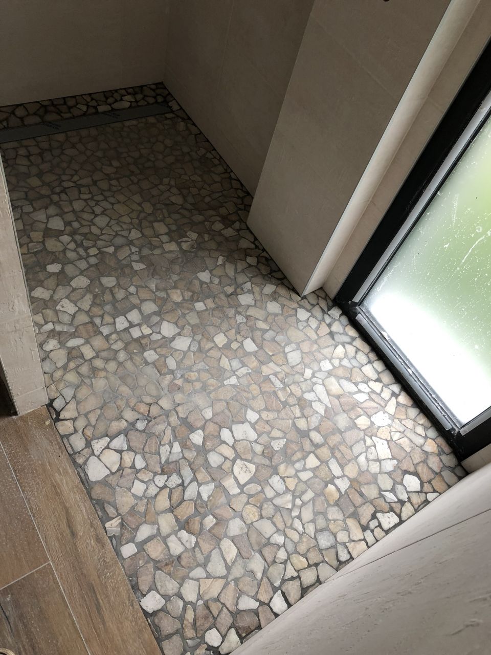 sol de la douche à l'italienne