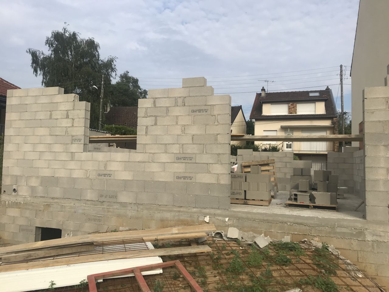 Élévation des murs