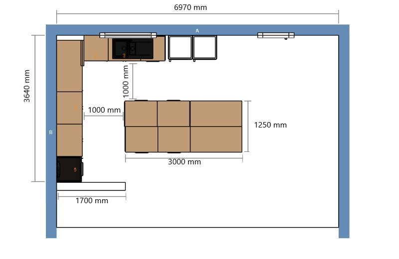 Plan de la cuisine