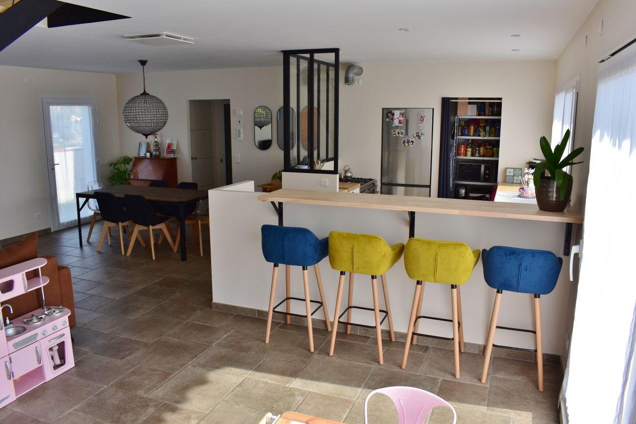 coin Bar - bois hevea
